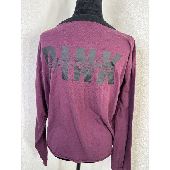 PINK Tops - Victorias Secret PINK Womens‎ Long Sleeve Graphic Tee large